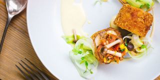 Cornflake chicken at Foley's restaurant, Fitzrovia