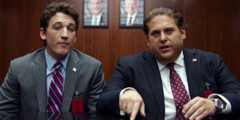 Jonah Hill and Miles Teller in War Dogs